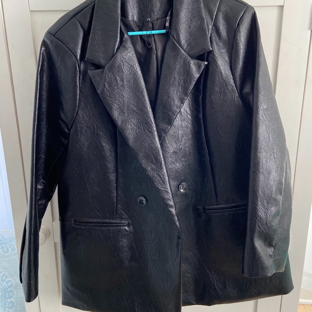 Leather Boyfriend Jacket